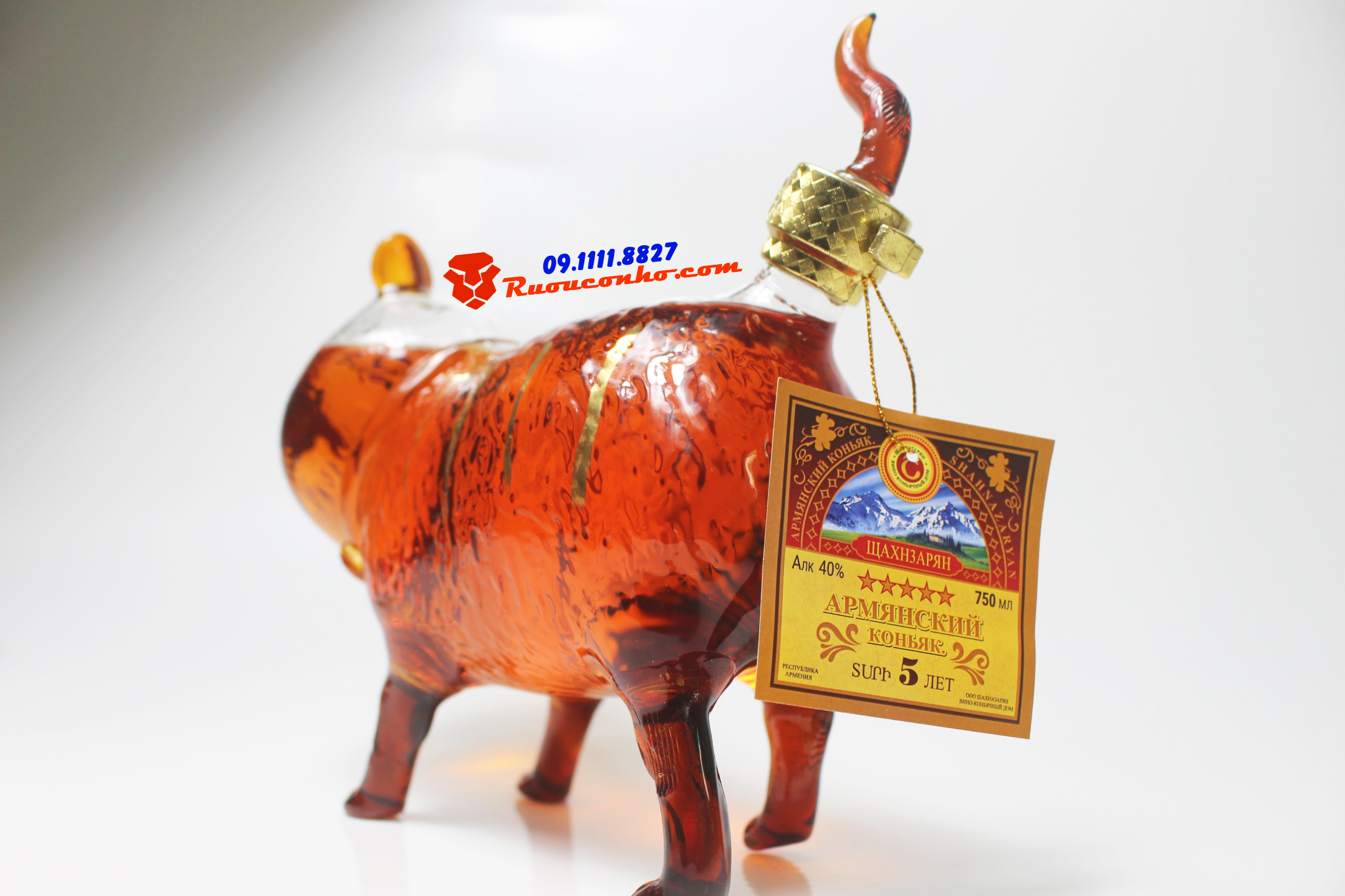 Rượu con hổ thủy tinh Nga - Baby hộp gỗ