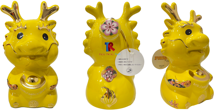 Bộ Rượu Con Rồng Sứ Nhật Bản 2024 - Bộ Tam Thái Tử