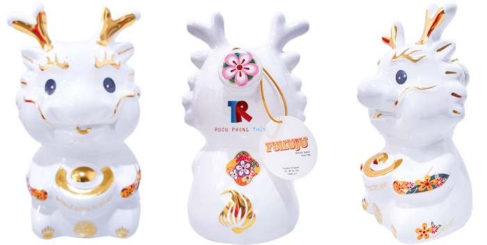 Bộ Rượu Con Rồng Sứ Nhật Bản 2024 - Bộ Tam Thái Tử