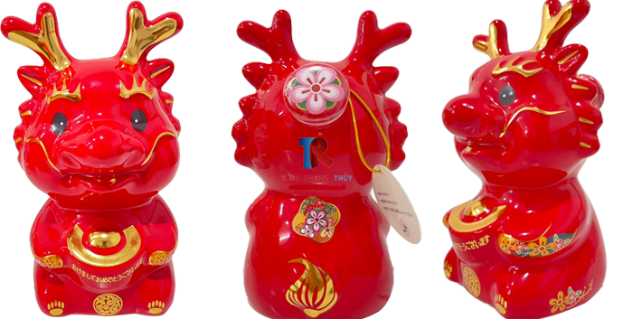 Bộ Rượu Con Rồng Sứ Nhật Bản 2024 - Bộ Tam Thái Tử