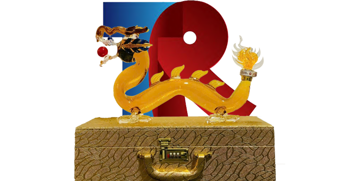 Rượu con rồng thủy tinh