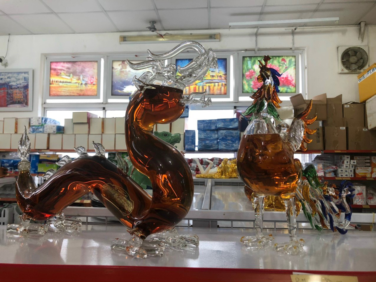 Rượu Con Rồng Nga Thủy Tinh 2024